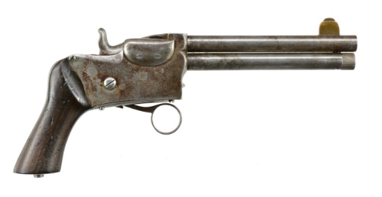 RARE SECOND MODEL BERGER REPEATING PISTOL.