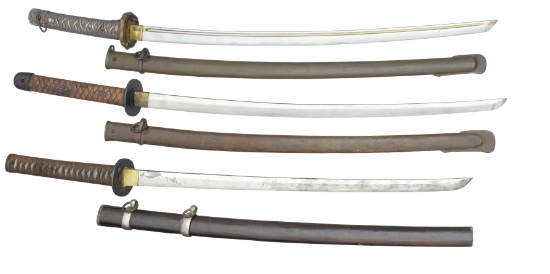 3 JAPANESE KATANA.