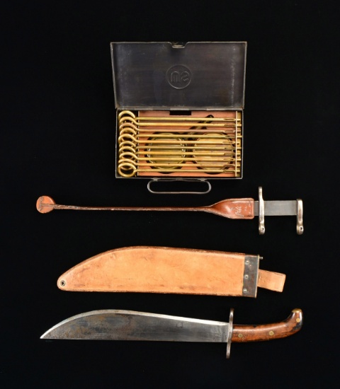 SPRINGFIELD 1909 BOLO KNIFE & SCABBARD, US M1912