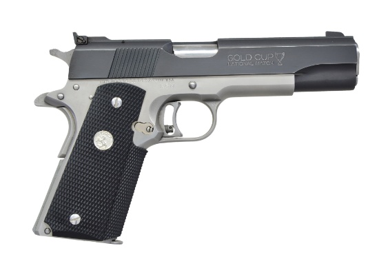 COLT ELITE IX GOLD CUP SEMI AUTO PISTOL.