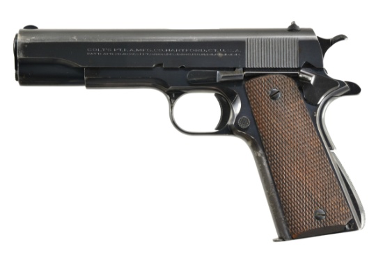 COLT PRE-WAR SUPER .38 AUTOMATIC SEMI AUTO PISTOL.