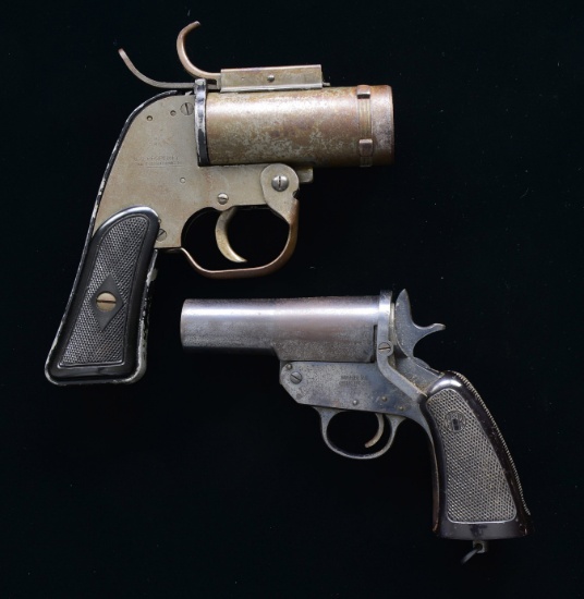 2 US MANUFACTURED FLARE GUNS.