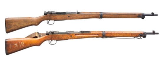 2 NAGOYA TYPE 99 BOLT ACTION RIFLES.