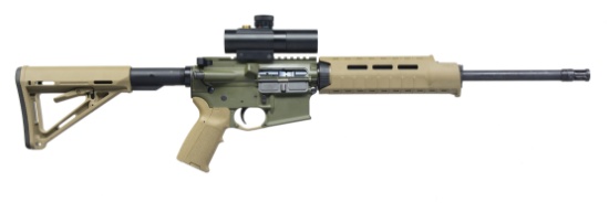 2 AR-15 STYLE SEMI AUTO RIFLES.