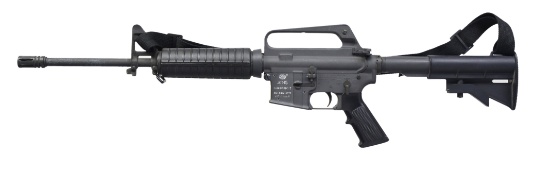 PRE BAN COLT AR-15 9MM SEMI AUTO CARBINE.