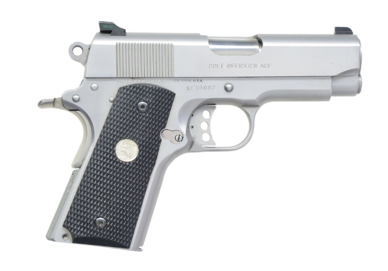 STAINLESS STEEL COLT MK IV SERIES 80 OFFICERS ACP
