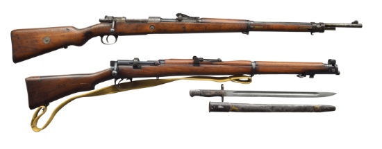 MAUSER & ENFIELD WWI BOLT ACTION RIFLES.