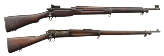 2 BOLT ACTION RIFLES: REMINGTON & SPRINGFIELD.