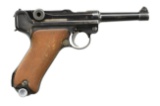 DWM MODEL 1914 MILITARY LUGER SEMI AUTO PISTOL.