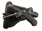 DWM 1914 MILITARY (1917) LUGER SEMI AUTO PISTOL.