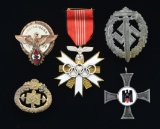 EXCEPTIONAL WWII GERMAN BADGES & MEDALS.