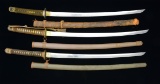 3 JAPANESE SHIN-GUNTO KATANA.