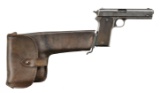 COLT MODEL 1905 SEMI AUTO PISTOL W/ STOCK.