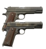 TWO 1911 SEMI AUTO PISTOLS.