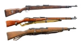 3 BOLT ACTION RIFLES.