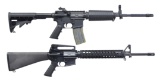 2 AR-15 STYLE SEMI AUTO RIFLES.