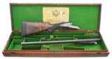 CASED HOLLAND & HOLLAND SIDELOCK SXS RIFLE.