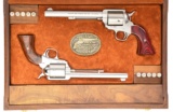 FREEDOM ARMS 454 CASULL 2 GUN CASED SET.