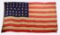 34 STAR CIVIL WAR FLAG WITH TRUNK.