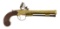 P. BOND BRASS FLINTLOCK PISTOL.