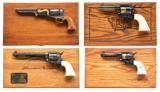 4 COLT COMMEMORATIVE REVOLVERS WITH MATCHING