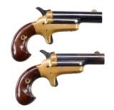 2 COLT MODEL DERRINGER #3 PISTOLS.