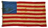 CIVIL WAR 36 STAR US FLAG, PORTABLE WRITING KIT &