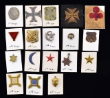 CIVIL WAR TO SPANISH AMERICAN WAR CORPS BADGES