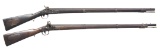 TWO MODEL 1817 MILITARY COMMON RIFLES.