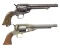 2 ANTIQUE REMINGTON REVOLVERS.