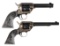 2 COLT PEACEMAKER SA REVOLVERS.