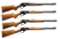 4 MARLIN MODEL 336 & 30 AS LEVER ACTION RIFLES.