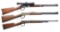 3 WINCHESTER MODEL 94 LEVER ACTION CARBINES.