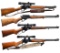 4 MARLIN MODEL 336 BASED LEVER ACTION RIFLES.