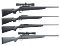 4 REMINGTON BOLT ACTION SPORTING RIFLES.