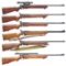 6 MOSSBERG 22 LR BOLT ACTION RIFLES.