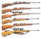 6 SPORTERIZED MILITARY BOLT ACTION RIFLES.