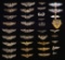 LARGE COLLECTION OF WWII & LATER WINGS.