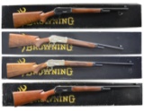 4 GUN SET OF BROWNING MODEL 71 RIFLES.