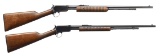 WINCHESTER MODEL 62 & 62A PUMP RIFLES.