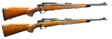 2 REMINGTON MODEL 660 BOLT ACTION RIFLES.