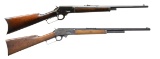 2 MARLIN LEVER ACTION RIFLES.