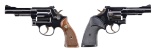 2 SMITH & WESSON MODEL 15 REVOLVERS.