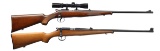 2 BRNO MODEL 1 BOLT ACTION SPORTING RIFLES.