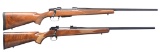 2 BOLT ACTION SPORTING RIFLES.