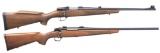 2 BOLT ACTION SPORTING RIFLES.