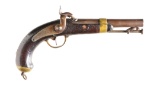 FRENCH CHATELLERAULT NAVAL PERCUSSION BELT PISTOL.