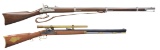 2 PERCUSSION RIFLES.