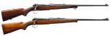 2 WINCHESTER MODEL 54 BOLT ACTION RIFLES.