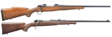2 WINCHESTER BOLT ACTION SPORTING RIFLES.